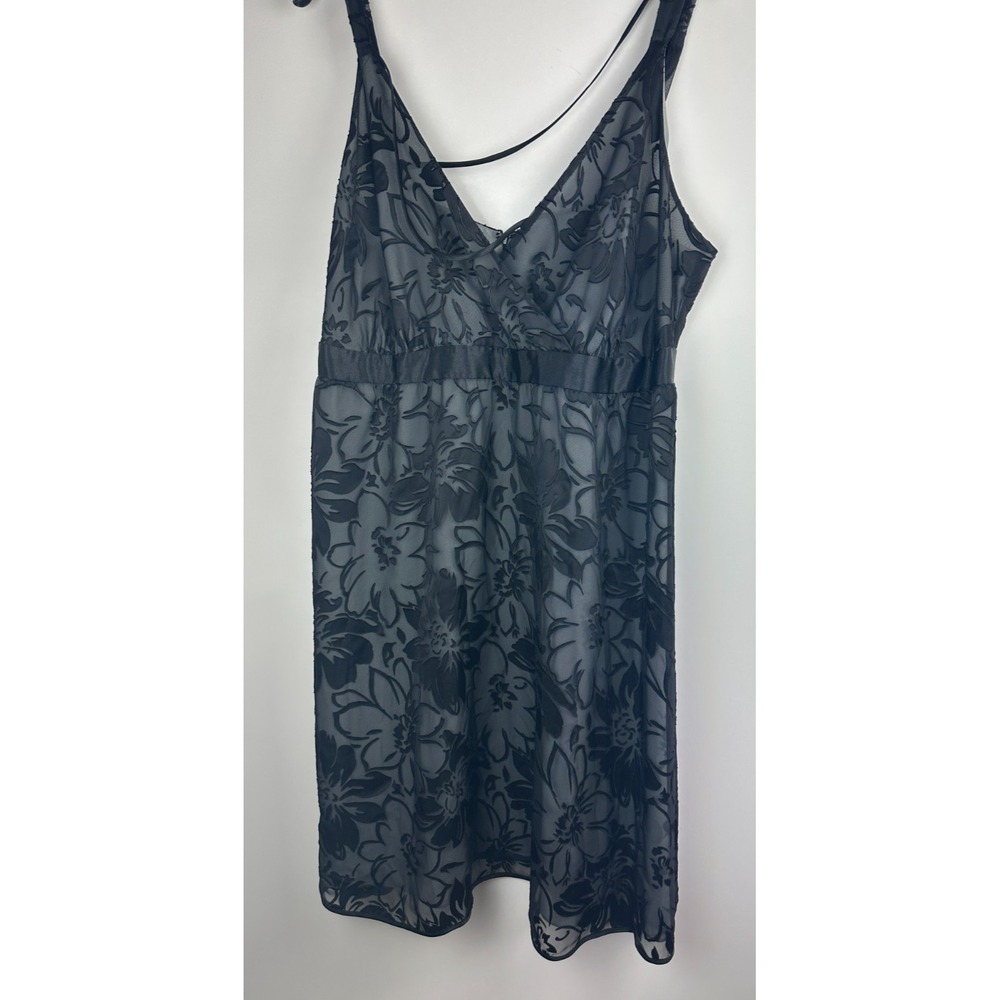 Lane Bryant Velvet Burnout Overlay Surplice Dress Plus Size 22 Whimsigoth Witchy - Picture 10 of 15